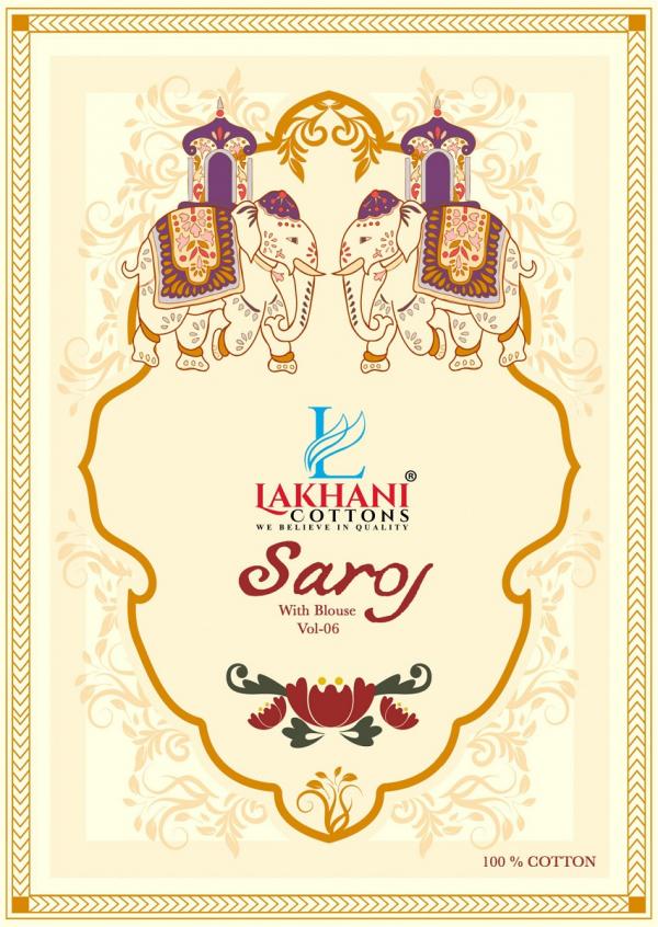 Lakhani Saroj Vol 6 Soft Cotton  Saree Collection
